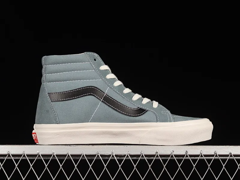 All categories Vans Vans series Vans Hi Vans high-top Vans OG SK8-Hi Lx fairy haze blue color Japanese retro trend high-top canvas skateboard shoes VN0A4BVB20R